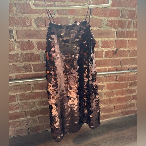 A New Day Brown Sequin Dress - Picture 1 of 4
